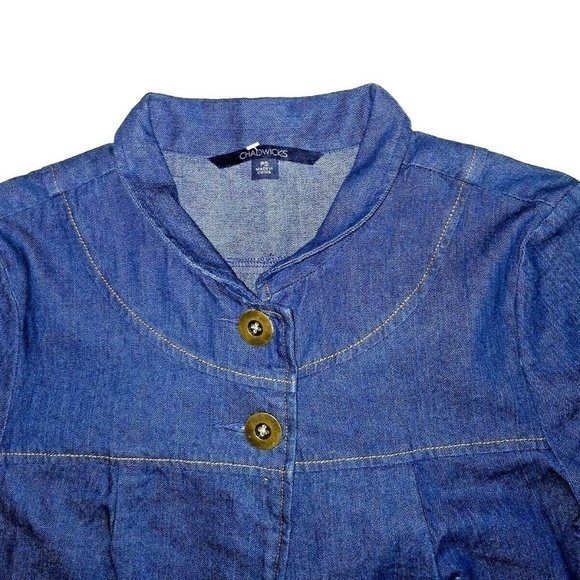 Women’s denim jacket Swing Chadwicks partial open - Picture 2 of 4